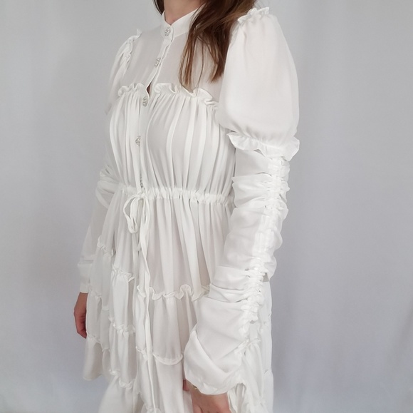 Ina White babydoll dress. - Picture 7 of 8